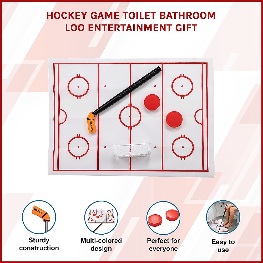 Hockey Game Toilet Bathroom Loo Entertainment Gift V63-920891