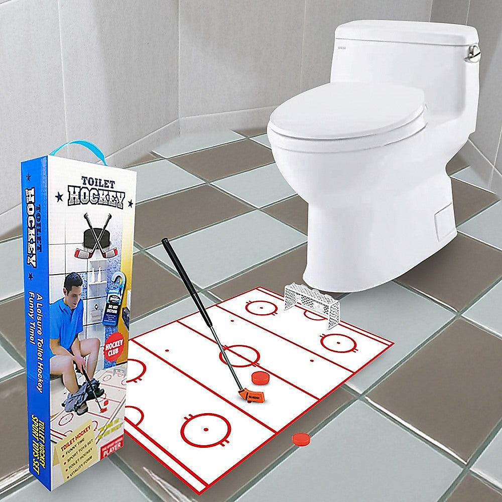 Hockey Game Toilet Bathroom Loo Entertainment Gift V63-920891