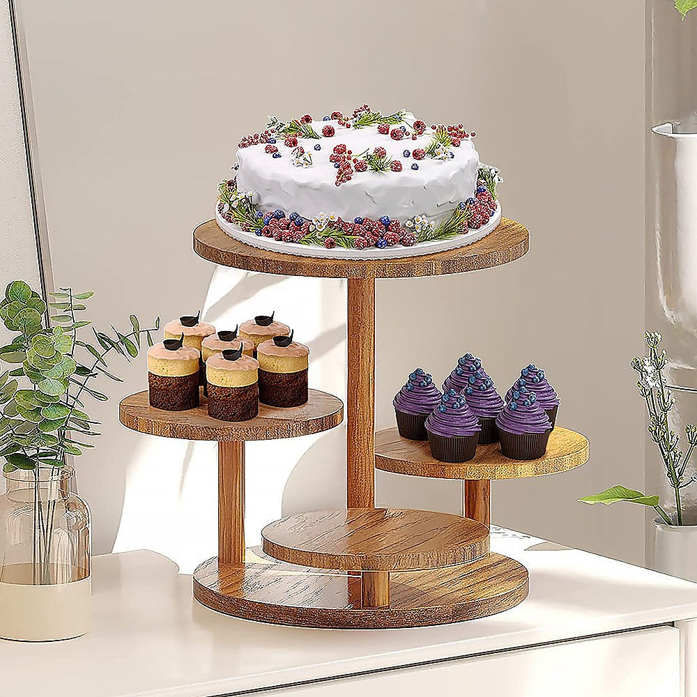 4 Tier Round Dessert Stand Tower Cake Cupcake Display V63-920921