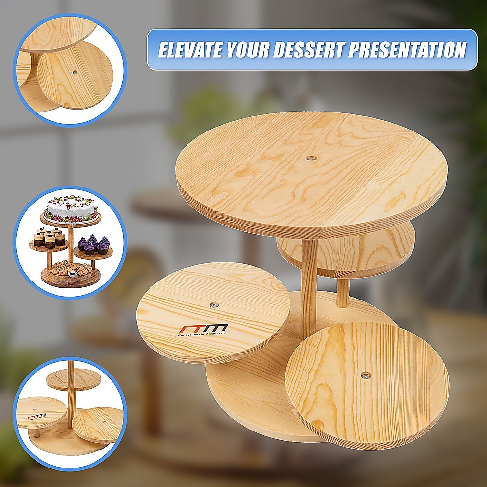 4 Tier Round Dessert Stand Tower Cake Cupcake Display V63-920921