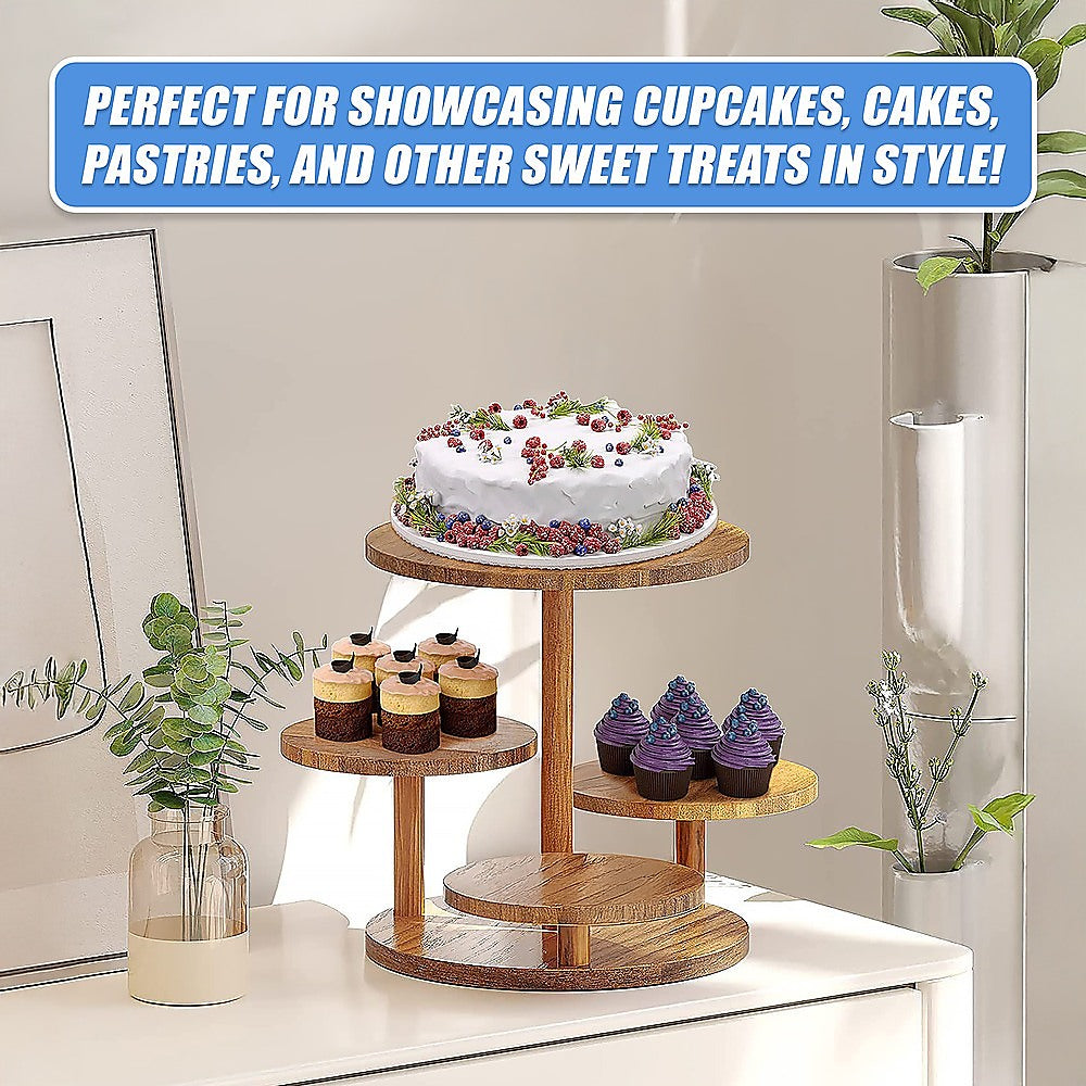 4 Tier Round Dessert Stand Tower Cake Cupcake Display V63-920921