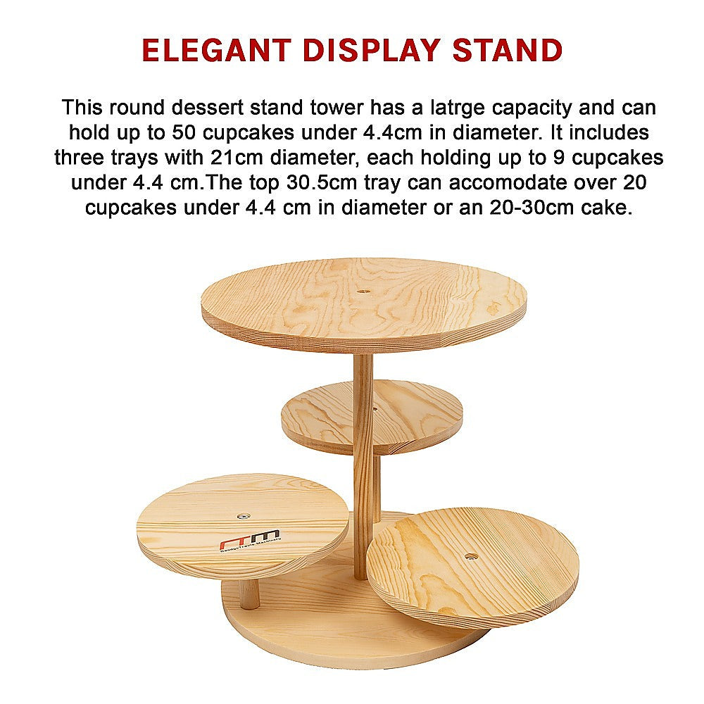4 Tier Round Dessert Stand Tower Cake Cupcake Display V63-920921