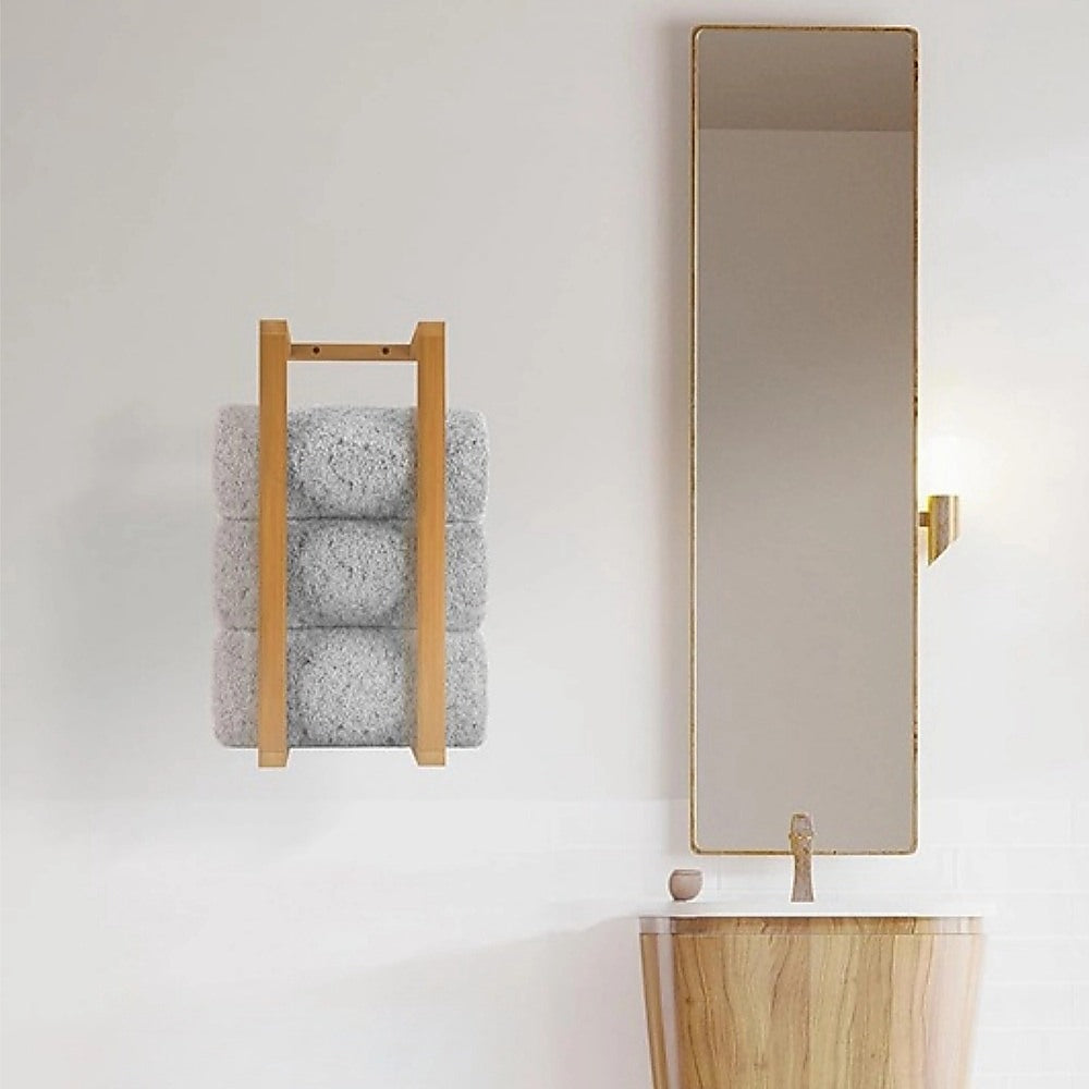 Wall Towel Rack for Rolled Towels Bathroom Storage V63-920931