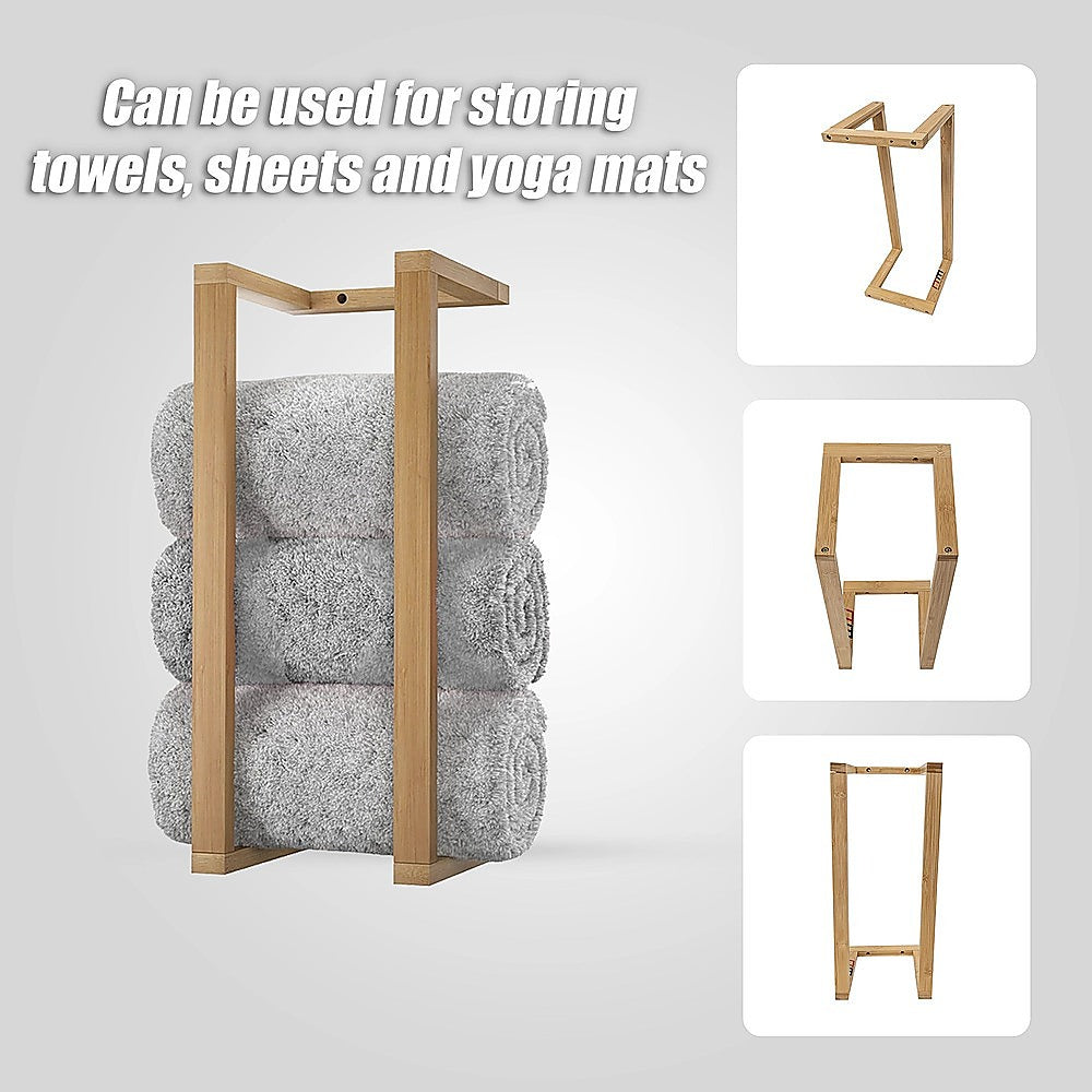 Wall Towel Rack for Rolled Towels Bathroom Storage V63-920931