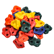 Jungle Gym Rock Climbing Holds Kids Wall Mounting Hardware Knotted Rope 25 Handles Playground V63-920951