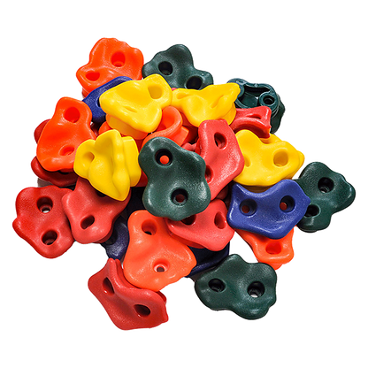 Jungle Gym Rock Climbing Holds Kids Wall Mounting Hardware Knotted Rope 25 Handles Playground V63-920951