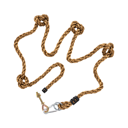 Jungle Gym Rock Climbing Holds Kids Wall Mounting Hardware Knotted Rope 25 Handles Playground V63-920951