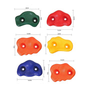 Jungle Gym Rock Climbing Holds Kids Wall Mounting Hardware Knotted Rope 25 Handles Playground V63-920951