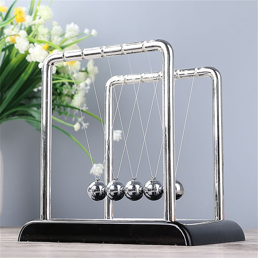Newton's Cradle Steel Balance Small Pendulum Physics Science V63-920971