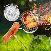 2pc BBQ Basket Round Campfire Grid Cookware V63-920991