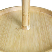 2-Tier Bamboo Lazy Susan Turntable Organizer for Kitchen Counter Cabinet V63-921011