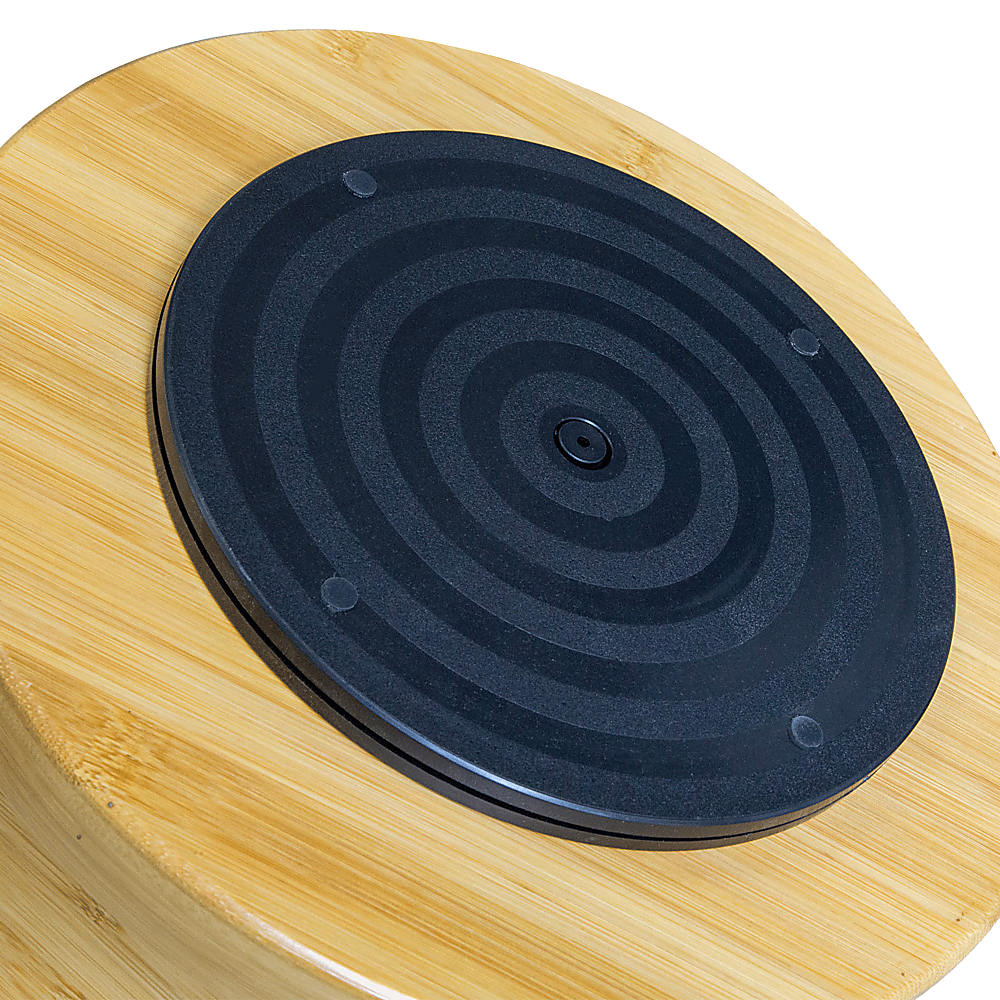 2-Tier Bamboo Lazy Susan Turntable Organizer for Kitchen Counter Cabinet V63-921011