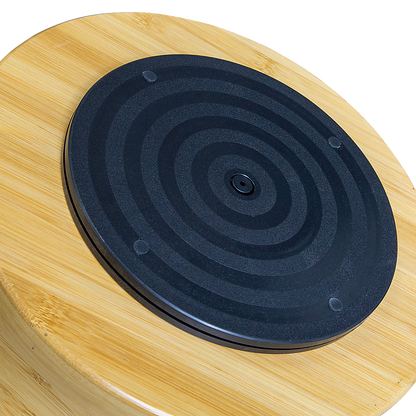 2-Tier Bamboo Lazy Susan Turntable Organizer for Kitchen Counter Cabinet V63-921011