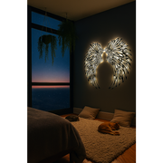 LED Angel Wing Metal Wall Art Wrought Iron Wings Sculpture Fairy Lights V63-921021