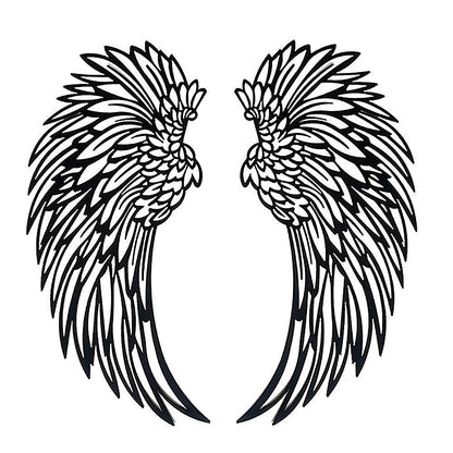 LED Angel Wing Metal Wall Art Wrought Iron Wings Sculpture Fairy Lights V63-921021