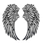 LED Angel Wing Metal Wall Art Wrought Iron Wings Sculpture Fairy Lights V63-921021