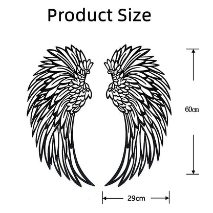LED Angel Wing Metal Wall Art Wrought Iron Wings Sculpture Fairy Lights V63-921021