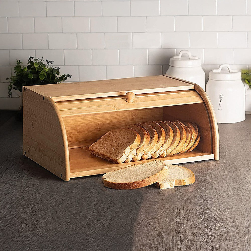Bamboo Bread Box Kitchen Storage V63-921031
