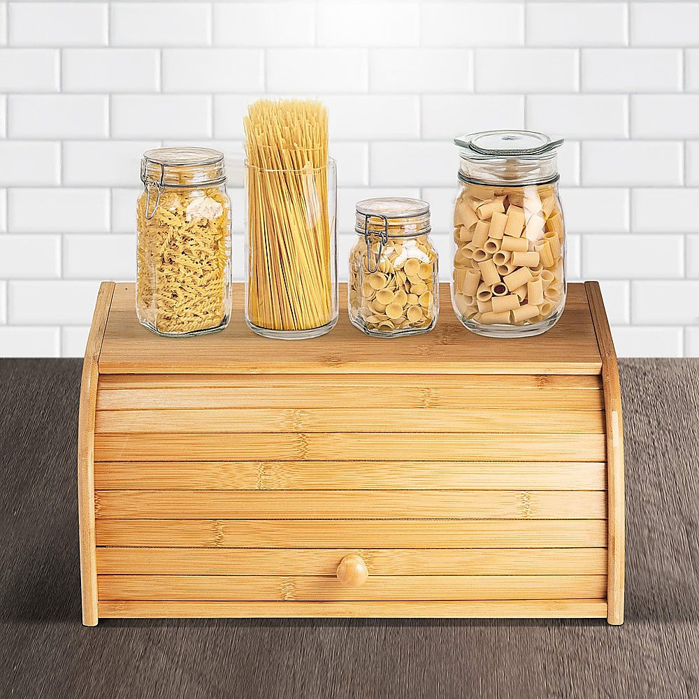 Bamboo Bread Box Kitchen Storage V63-921031