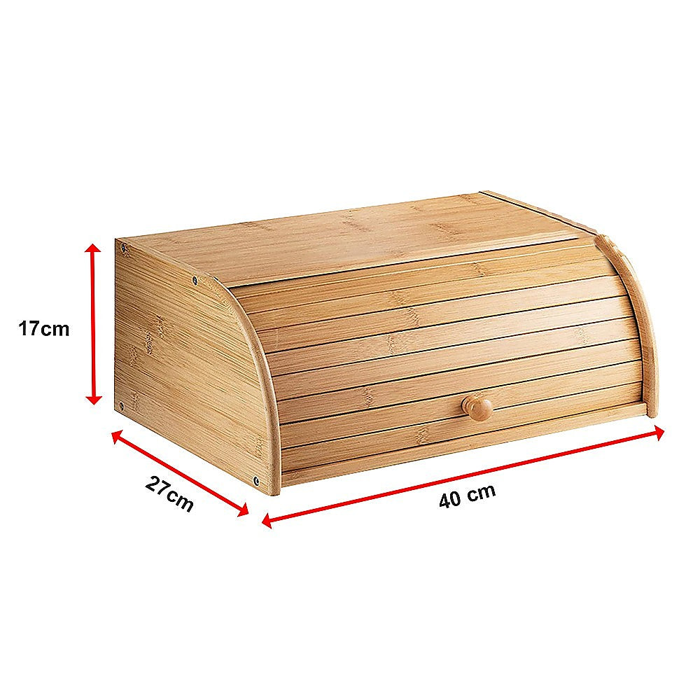 Bamboo Bread Box Kitchen Storage V63-921031