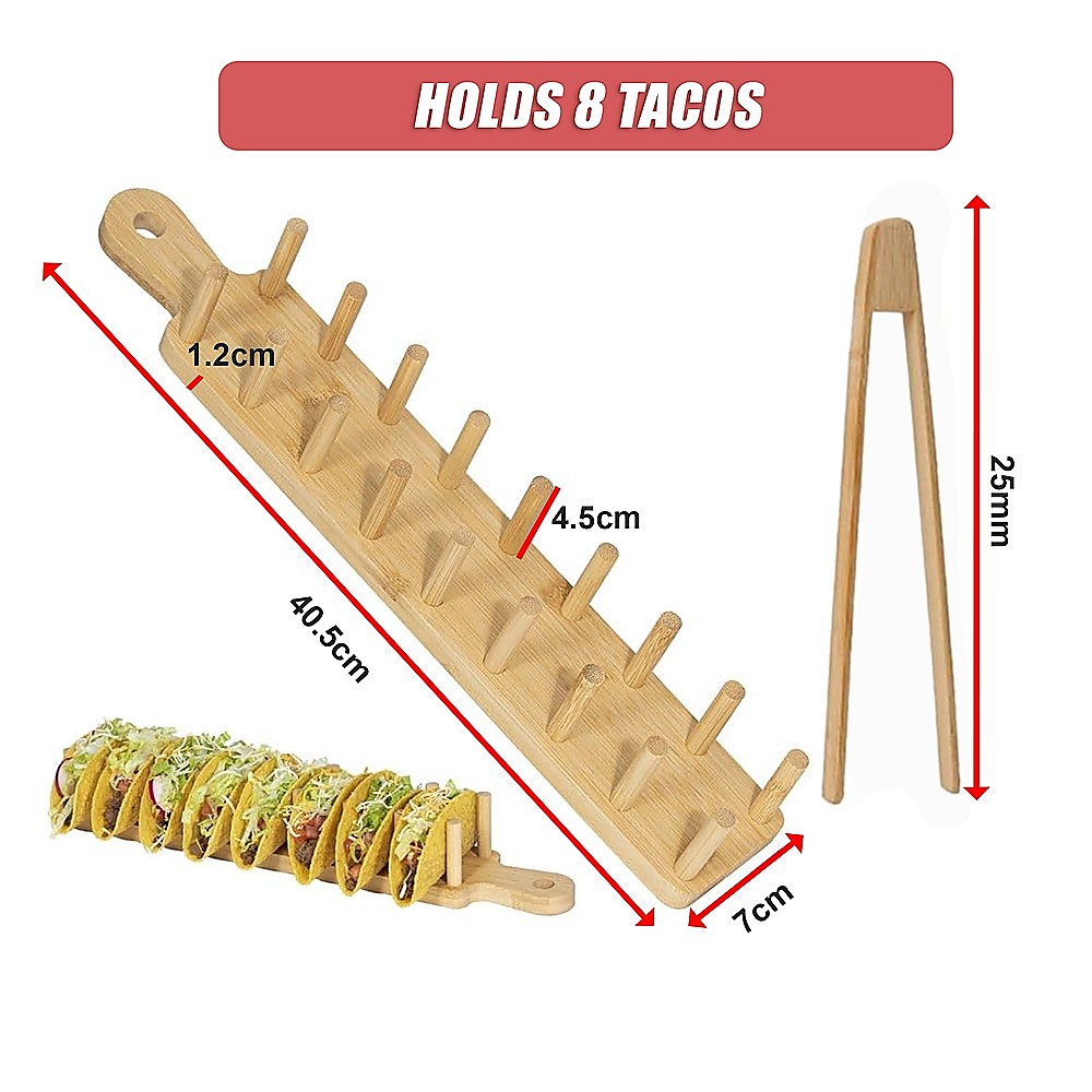 Taco Tray Holder Food Charcuterie Kitchen Gift V63-921041