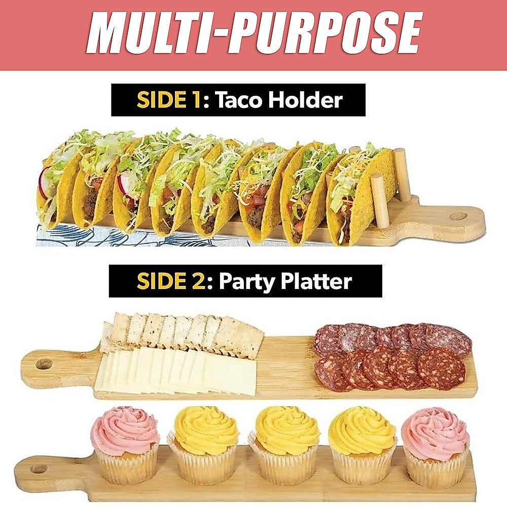 Taco Tray Holder Food Charcuterie Kitchen Gift V63-921041