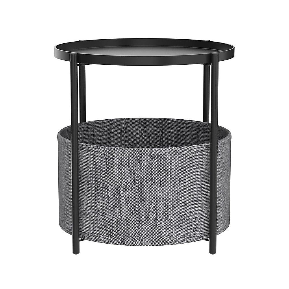 Round Side Table Bedside Storage Basket V63-921051