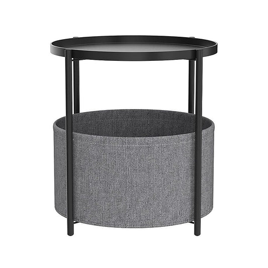 Round Side Table Bedside Storage Basket V63-921051
