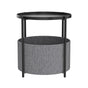 Round Side Table Bedside Storage Basket V63-921051