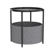 Round Side Table Bedside Storage Basket V63-921051
