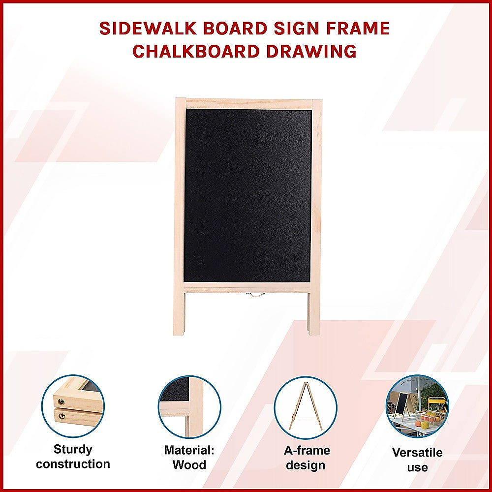 Sidewalk Board Sign Frame Chalkboard Drawing V63-921101