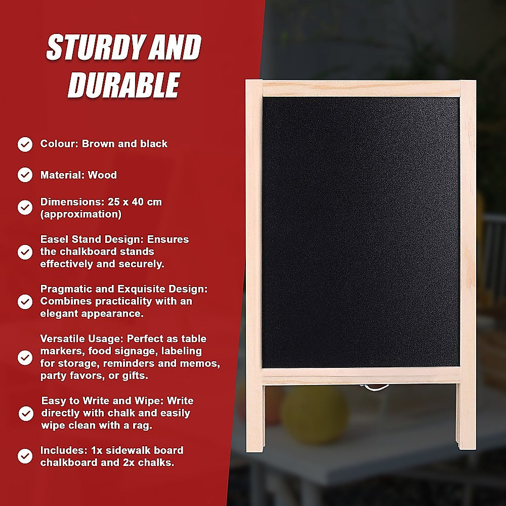 Sidewalk Board Sign Frame Chalkboard Drawing V63-921101