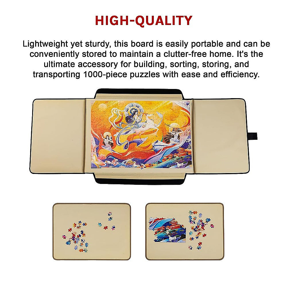 Portable Jigsaw 1000 Pieces Board Puzzle Storage Carry Safe Case Carrier V63-921111