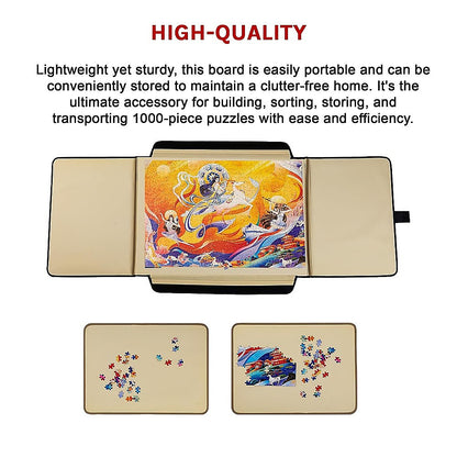 Portable Jigsaw 1000 Pieces Board Puzzle Storage Carry Safe Case Carrier V63-921111