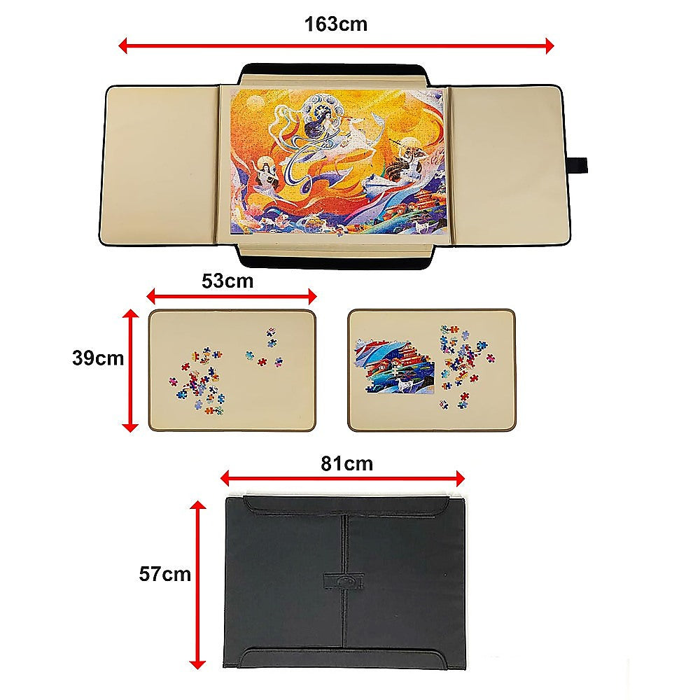 Portable Jigsaw 1000 Pieces Board Puzzle Storage Carry Safe Case Carrier V63-921111