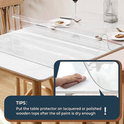 PVC Tablecloth Clear Plastic Cover Protector Mat V63-921131