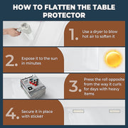 PVC Tablecloth Clear Plastic Cover Protector Mat V63-921131