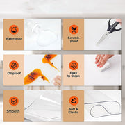 PVC Tablecloth Clear Plastic Cover Protector Mat V63-921131