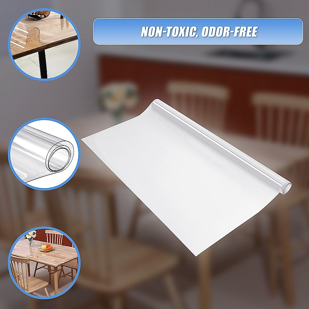 PVC Tablecloth Clear Plastic Cover Protector Mat V63-921131