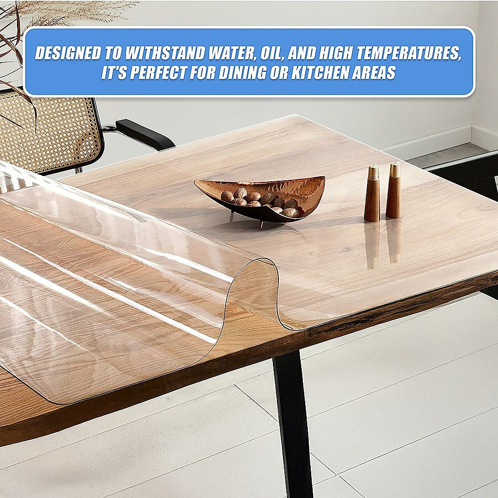 PVC Tablecloth Clear Plastic Cover Protector Mat V63-921131