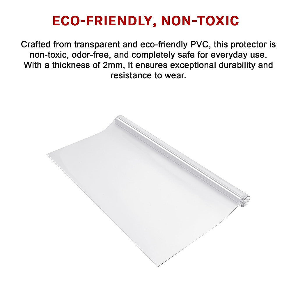 PVC Tablecloth Clear Plastic Cover Protector Mat V63-921131