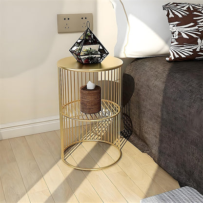 Round Side Table Bedside Bedroom Lounge Furniture V63-921141