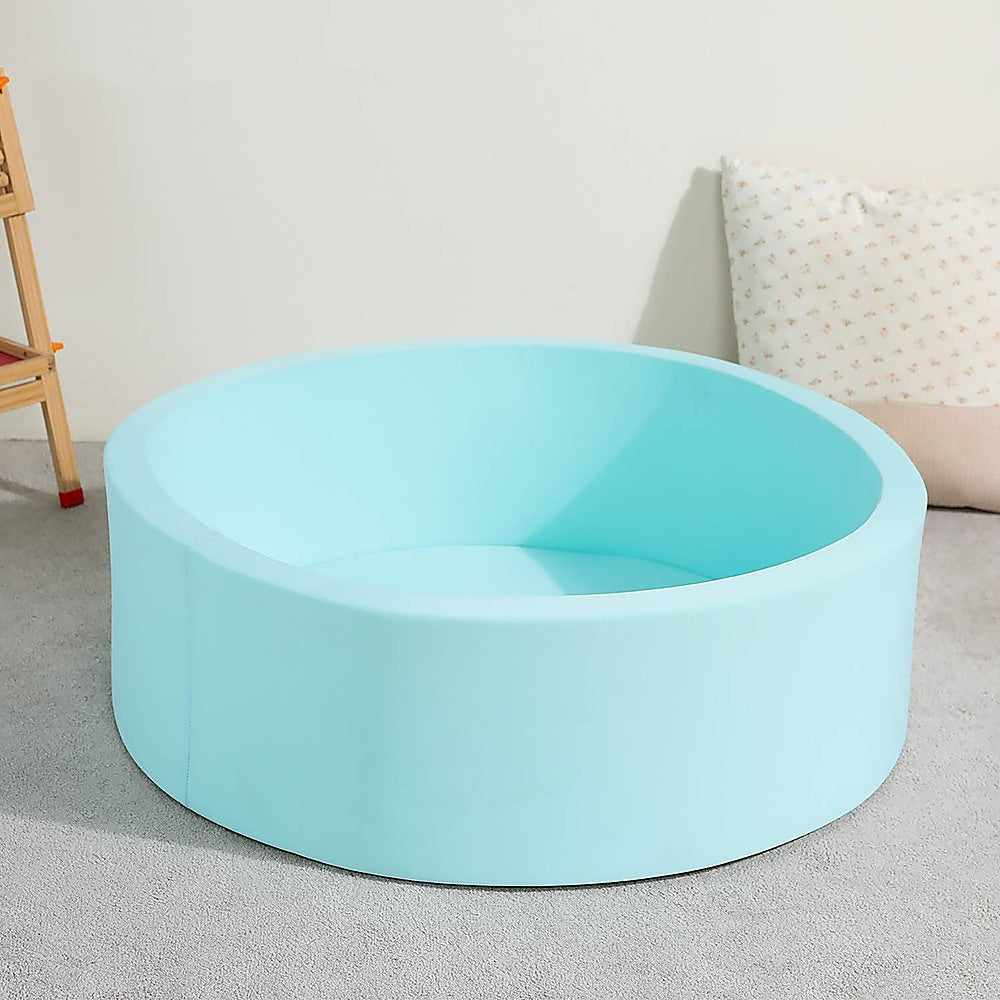 Round Ball Pit Playpen Enclosure - Safe Blue Play Area for Babies and Toddlers, Indoor or Outdoor V63-921181