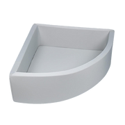 Corner Ball Pit Playpen Enclosure - Safe Grey Play Area for Babies and Toddlers, Indoor or Outdoor V63-921201