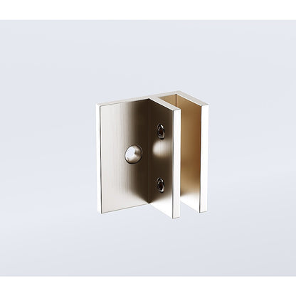 70x210cm Glass Shower Screen with Nickel F-Brackets V63-922111