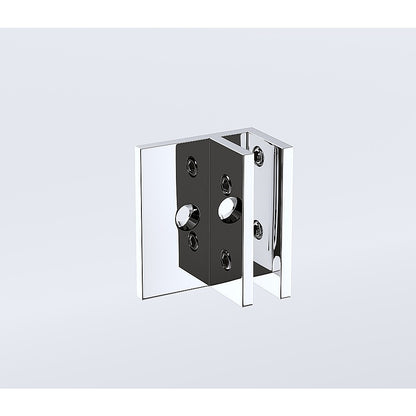 90x200cm Glass Shower Screen with Chrome F-Brackets V63-923391