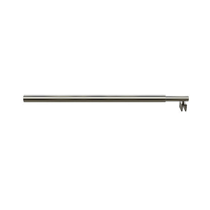 100x200cm Glass Shower Screen with Gunmetal U-Brackets and Round Pole V63-924331