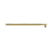 100x210cm Single Shower Glass Screen with Gold F-brackets & Round Pole V63-924931