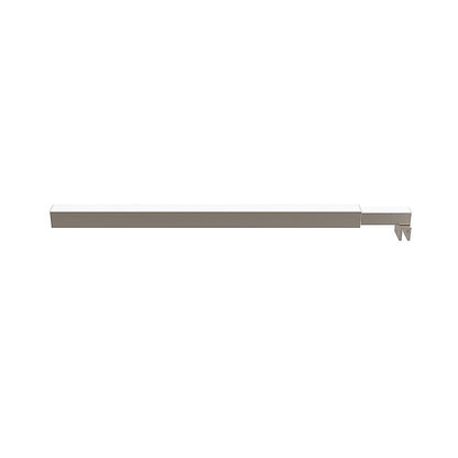 110x210cm Glass Shower Screen with Nickel U-Brackets and Square Pole V63-925721