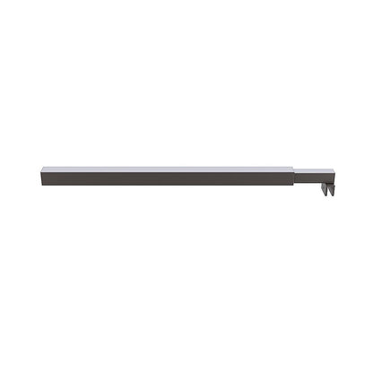 120x210cm Glass Shower Screen with Gunmetal F-Brackets and Square Pole V63-926961